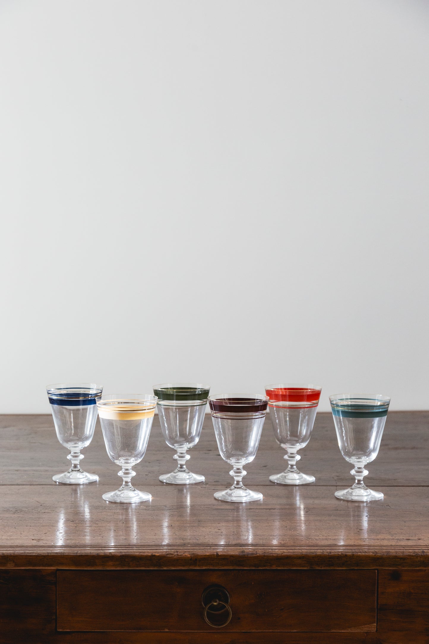 Hand painted Paris glasses (Set of 6)