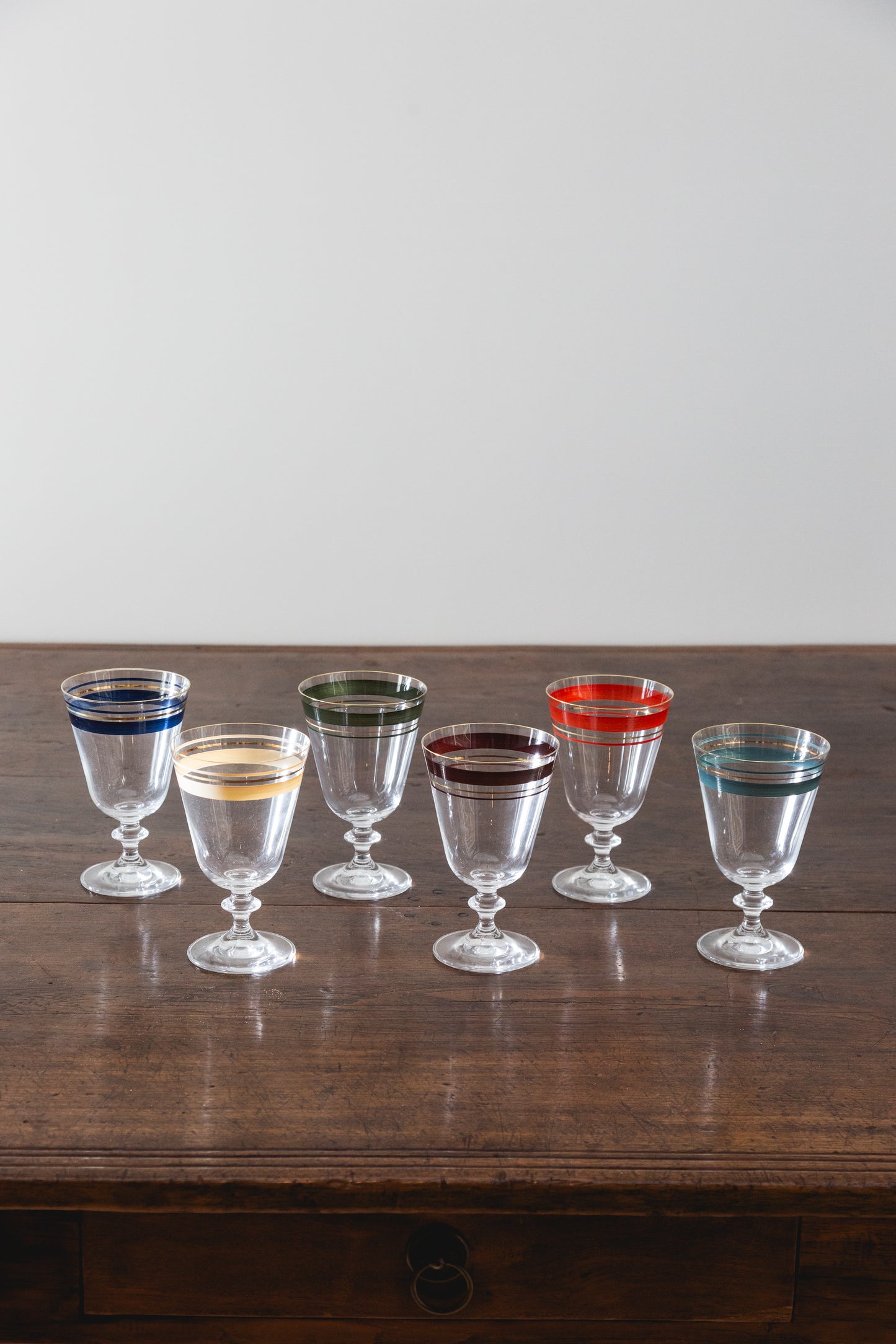 Hand painted Paris glasses (Set of 6)
