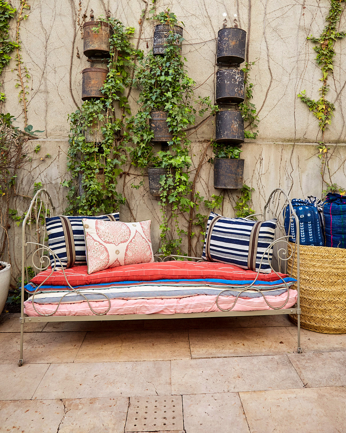Old french iron bed