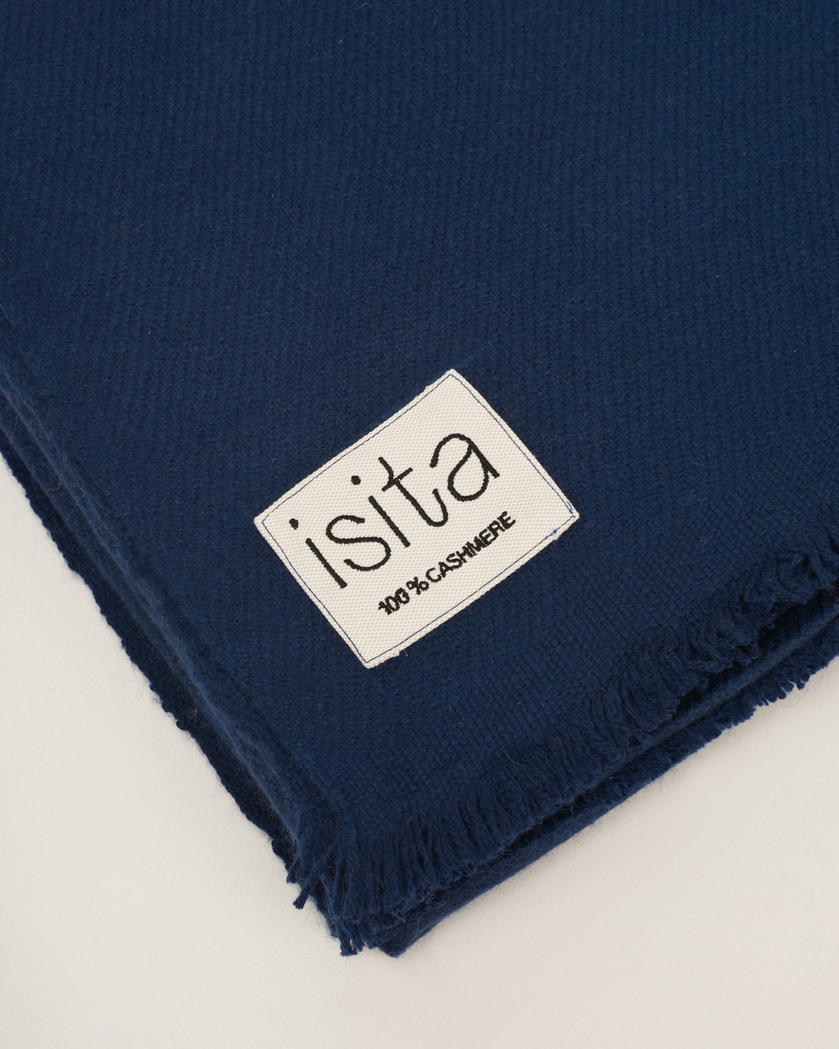 Dark blue cashmere blanket