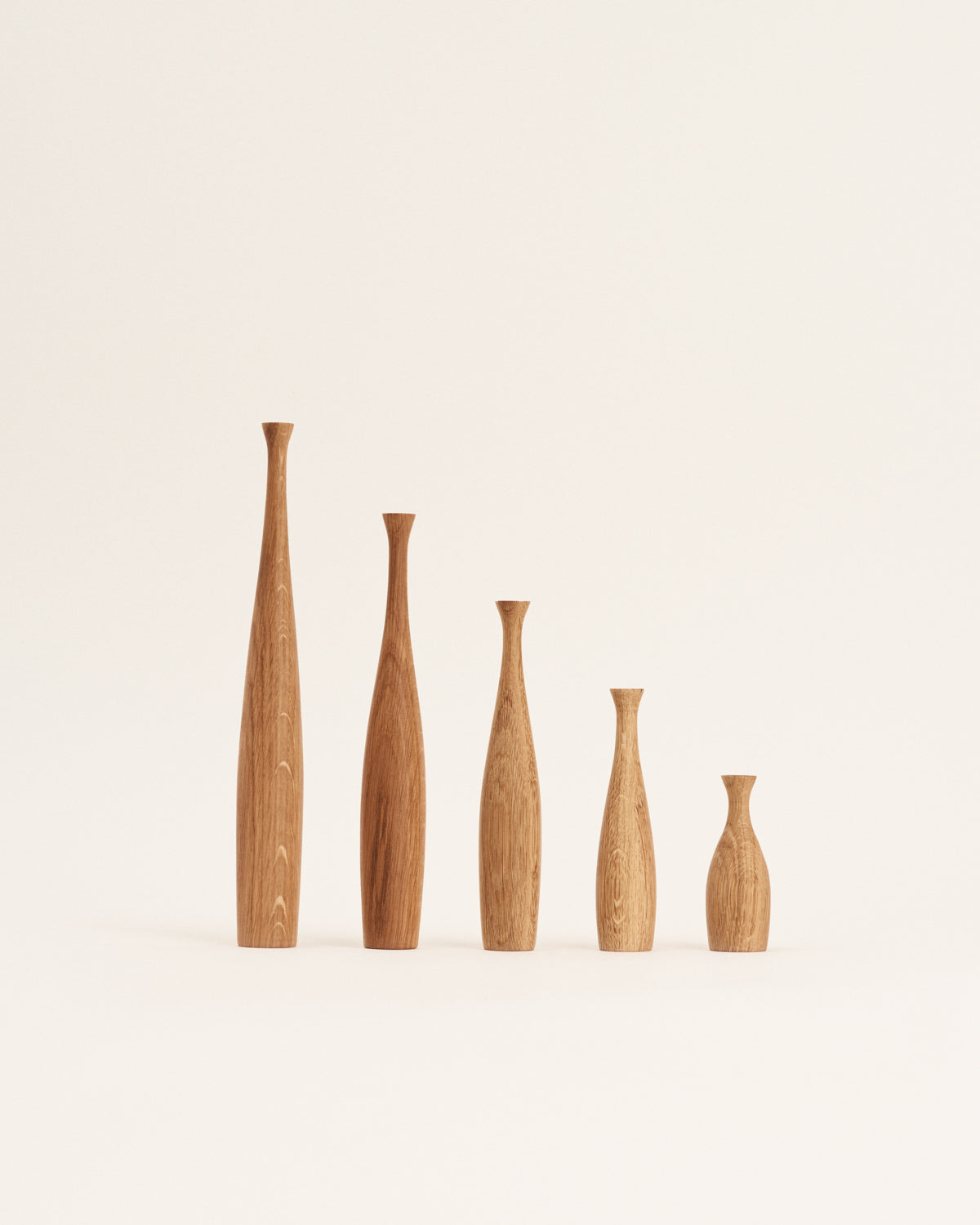 Set de jarrones roble