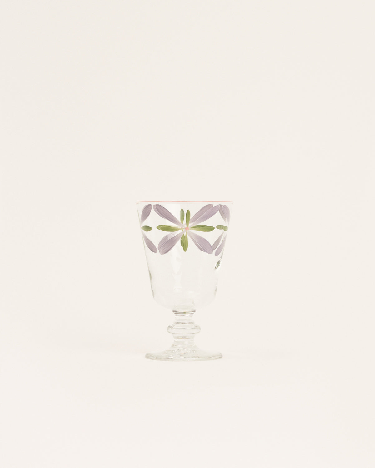 Lilac hand-painted glasses (set of 6)