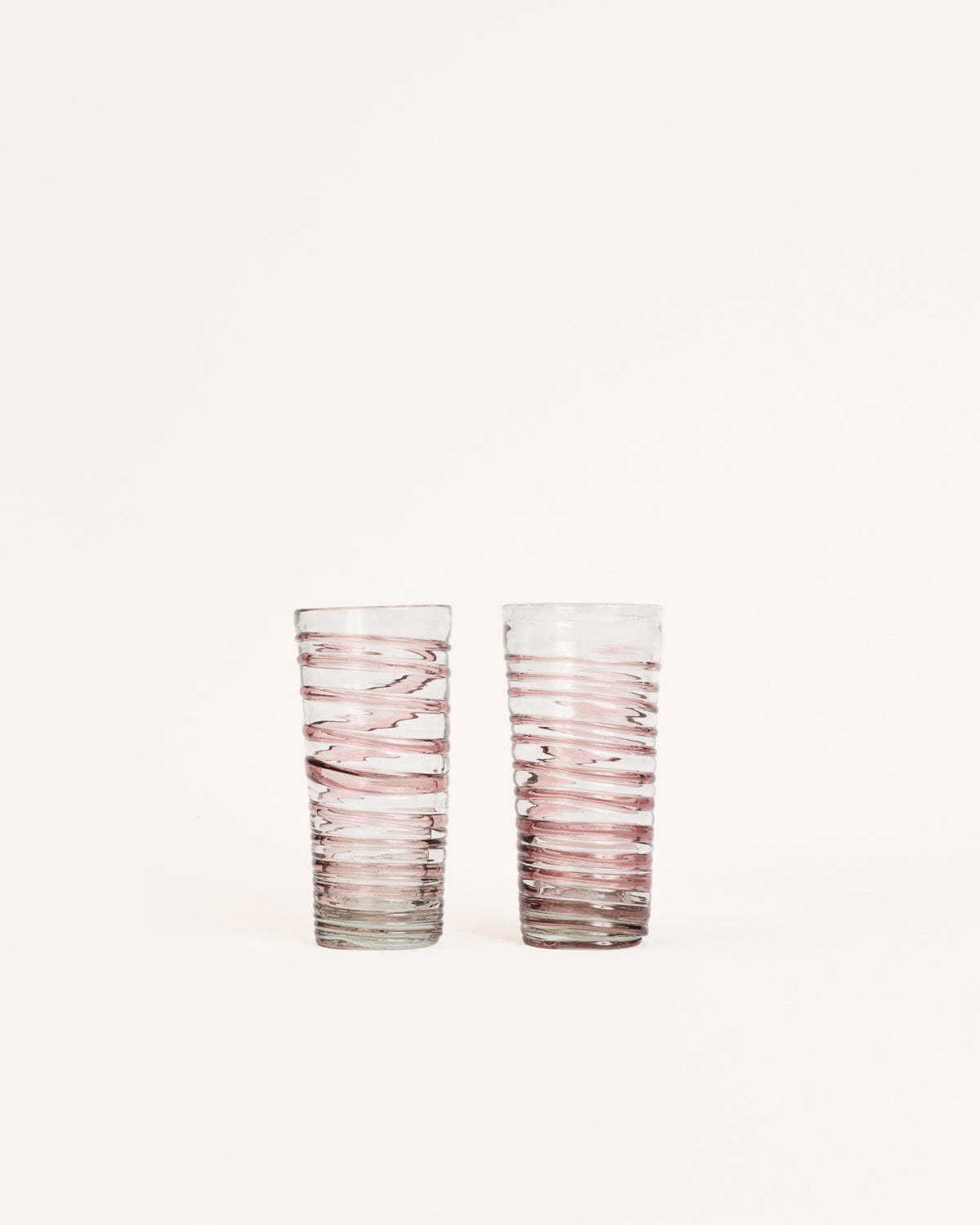 Pareja vasos altos circle amatista