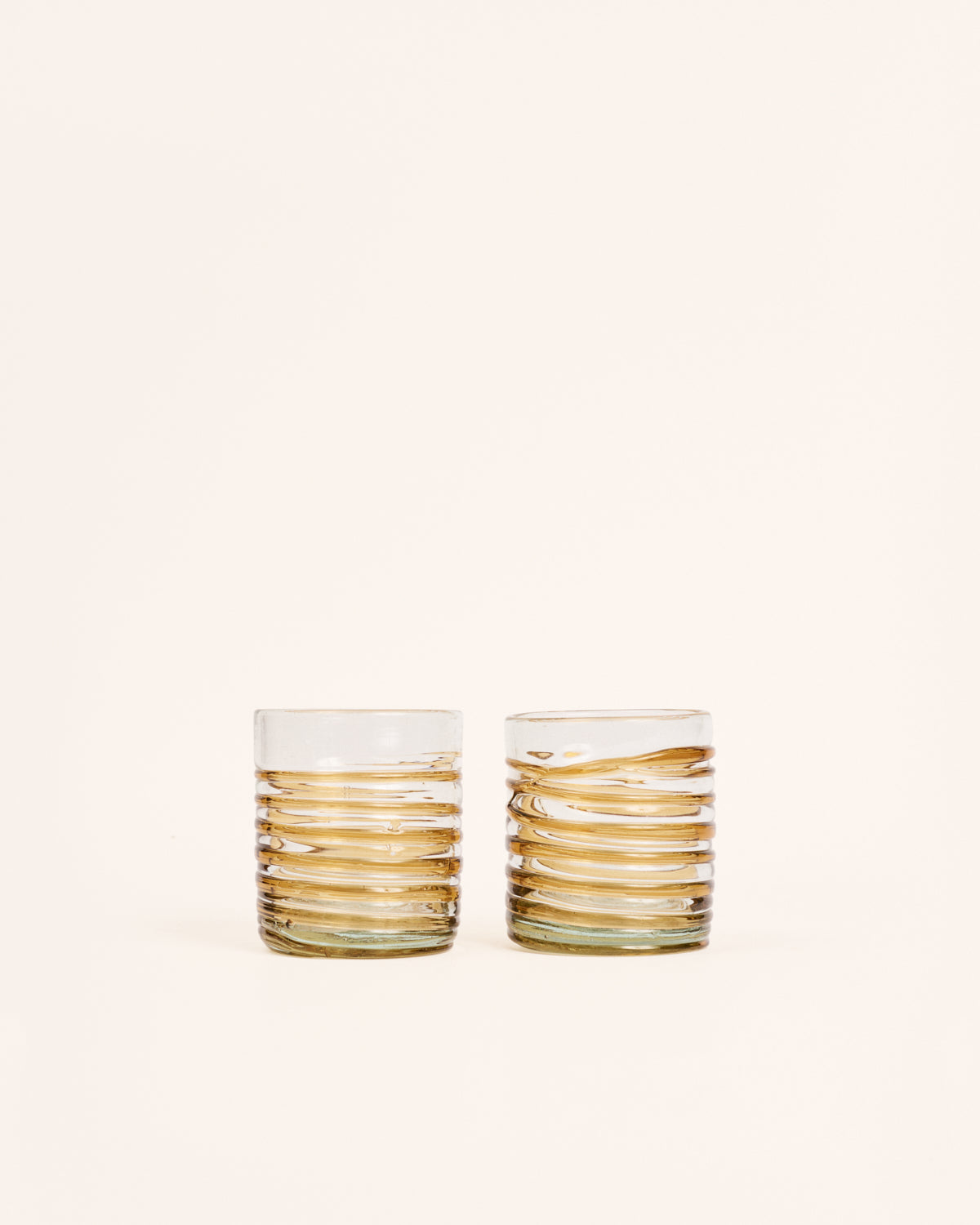 Pareja vasos circle medianos topacio