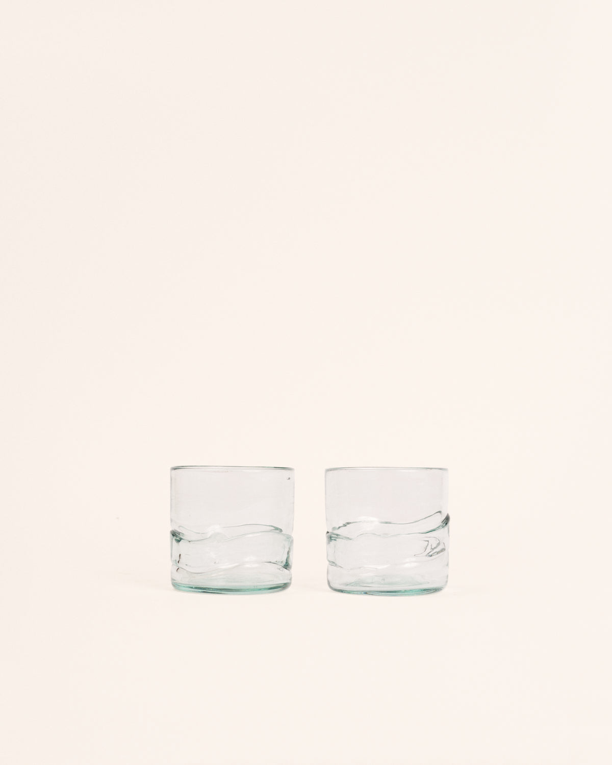 Pareja vasos spatter pequeños transparente