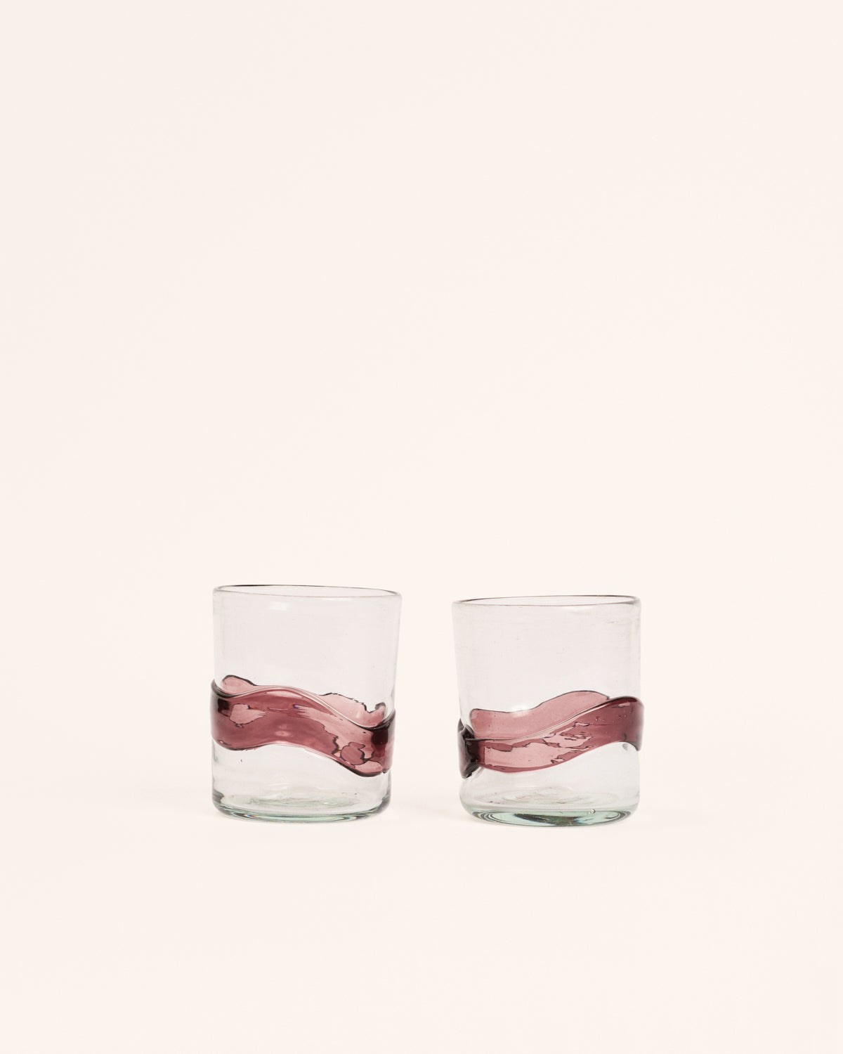 Pareja vasos spatter medianos amatista