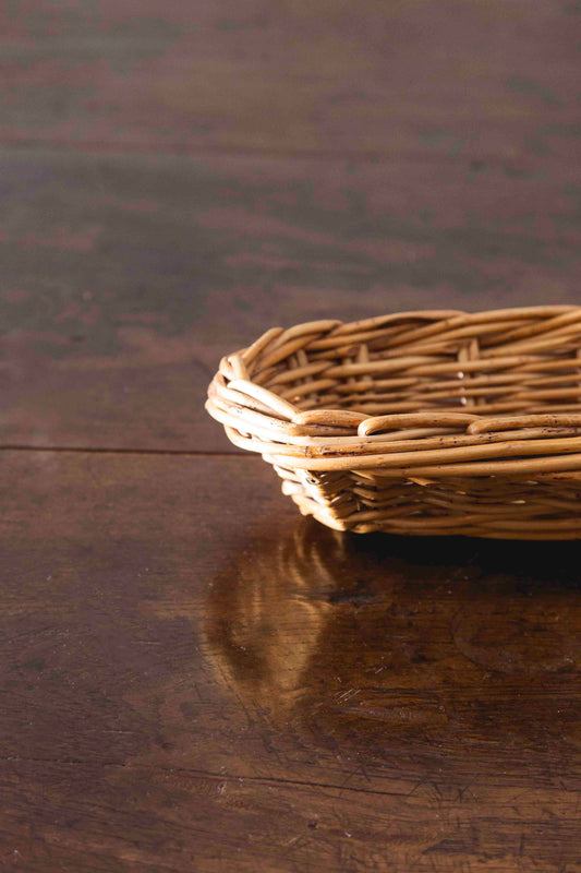 Long wicker bread basket 
