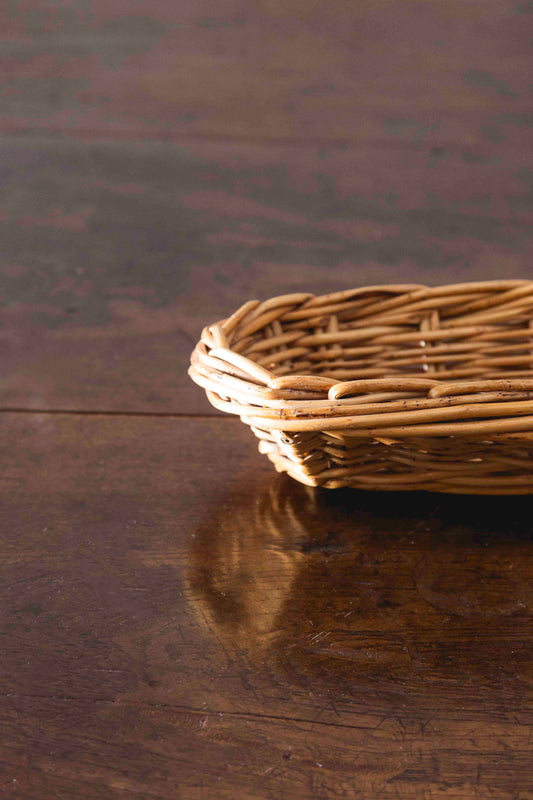 Long wicker bread basket