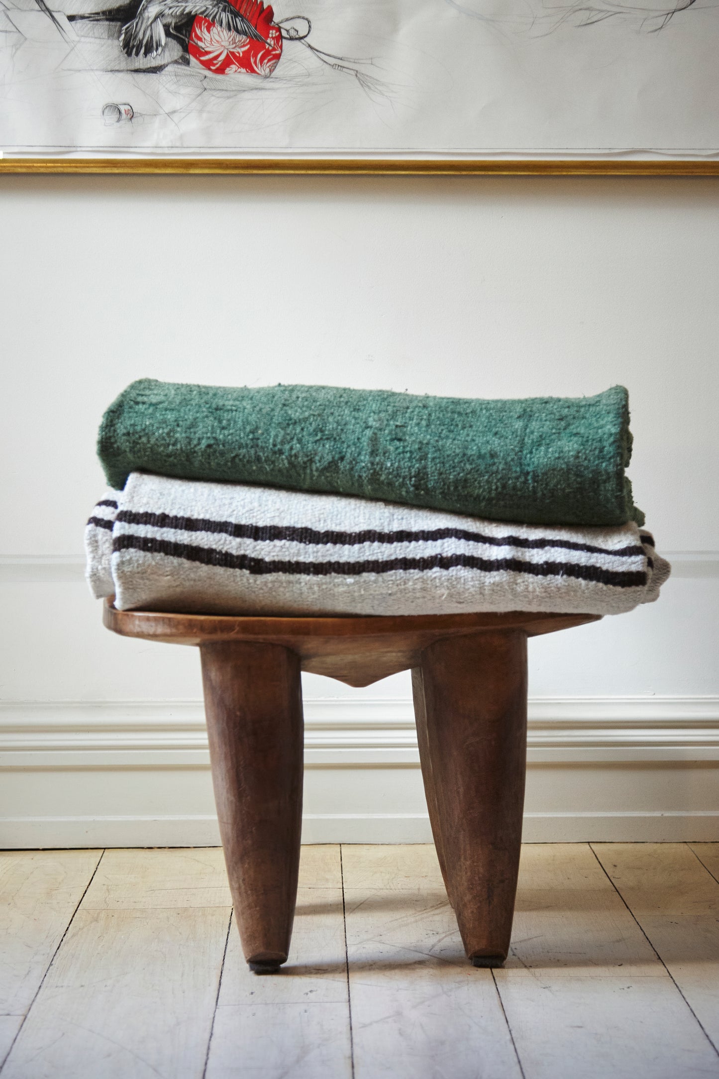 African wooden stool