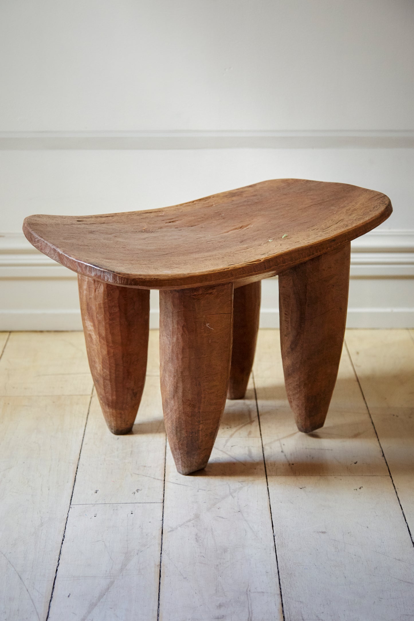 African stool light wood