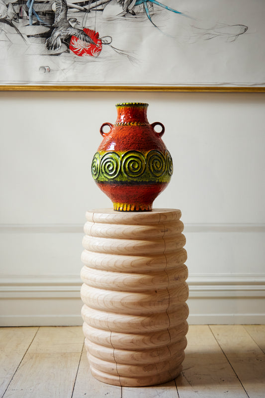 Orange and yellow vase