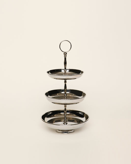 Silver plated tray 3 tiers