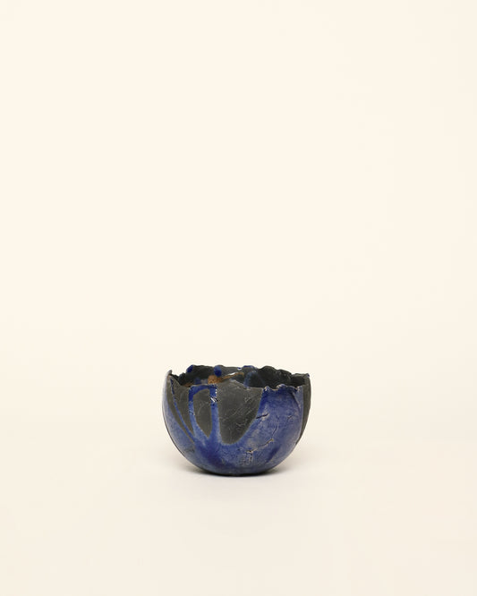 <tc>Blue and black ceramic bowl</tc>
