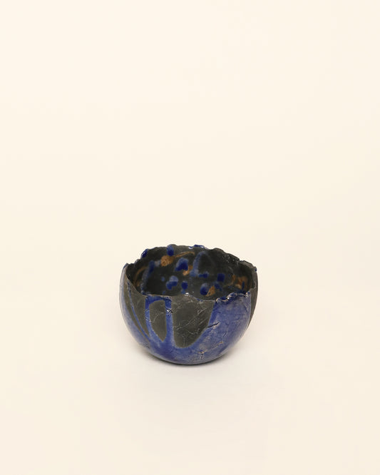 Bowl cerámica azul y negro