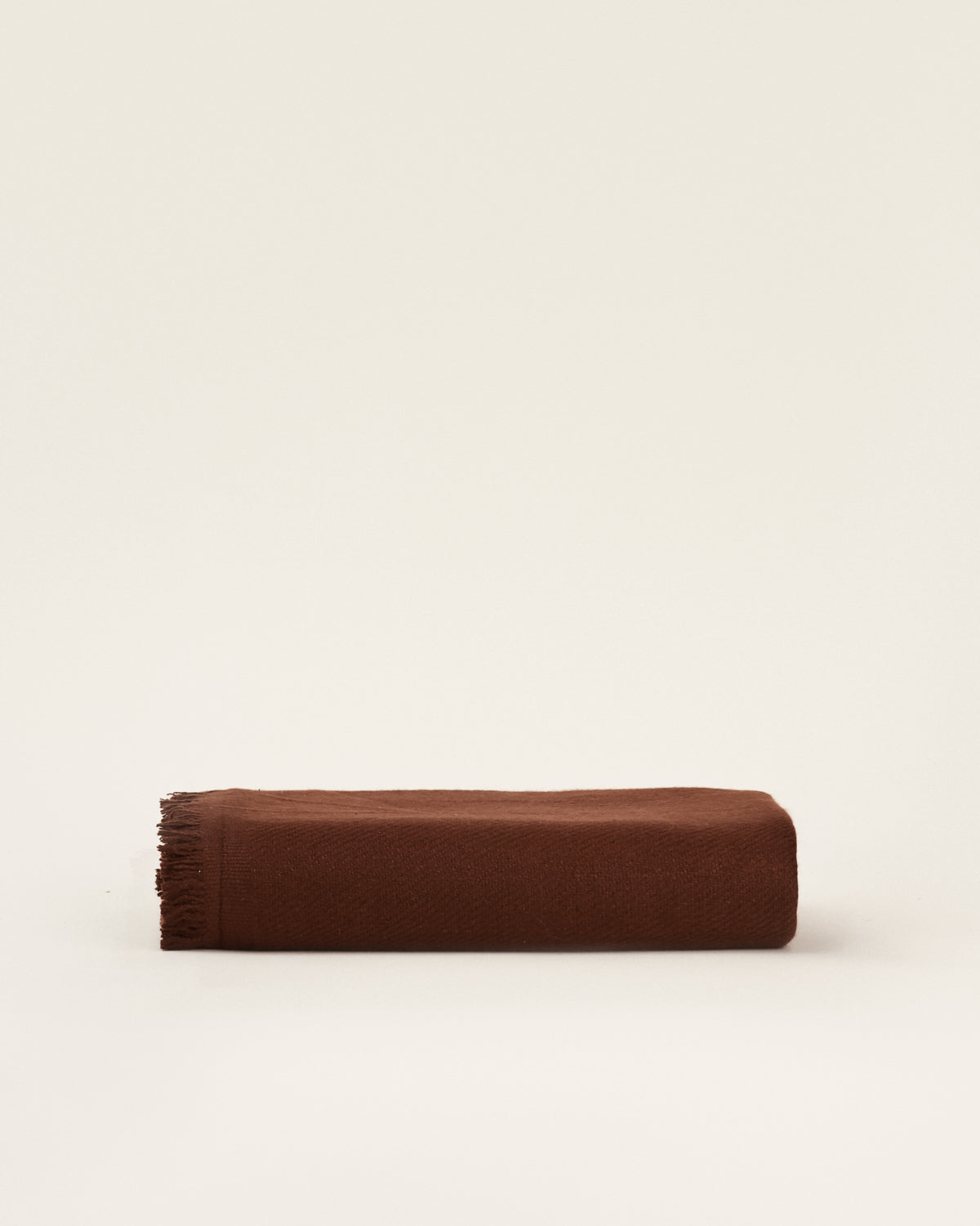 Chocolate brown cashmere blanket