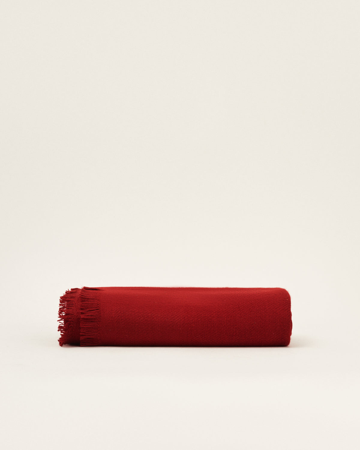Red cashmere blanket