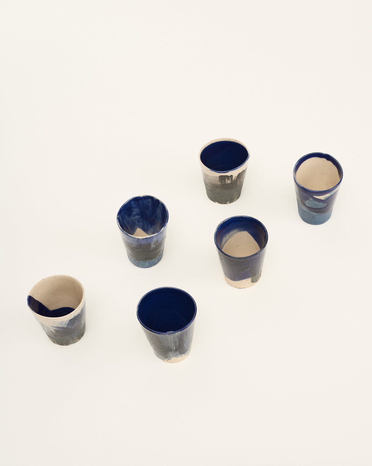 Vasos azul pequeños (set de 6)