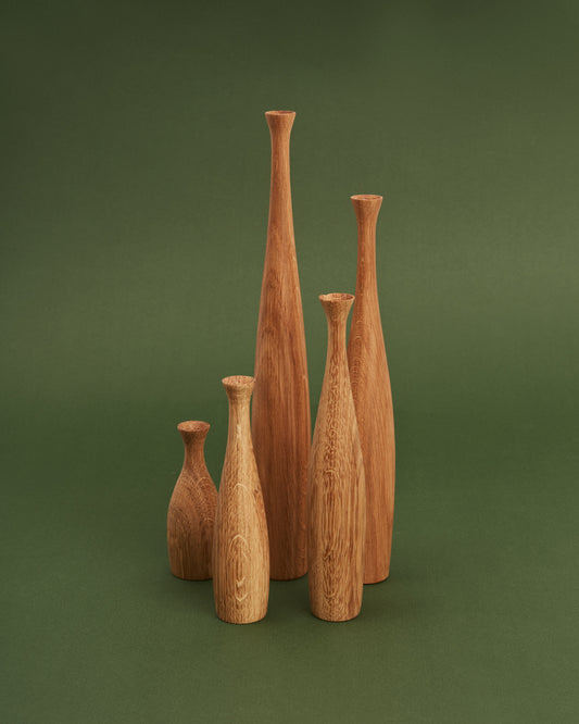 Set de jarrones roble