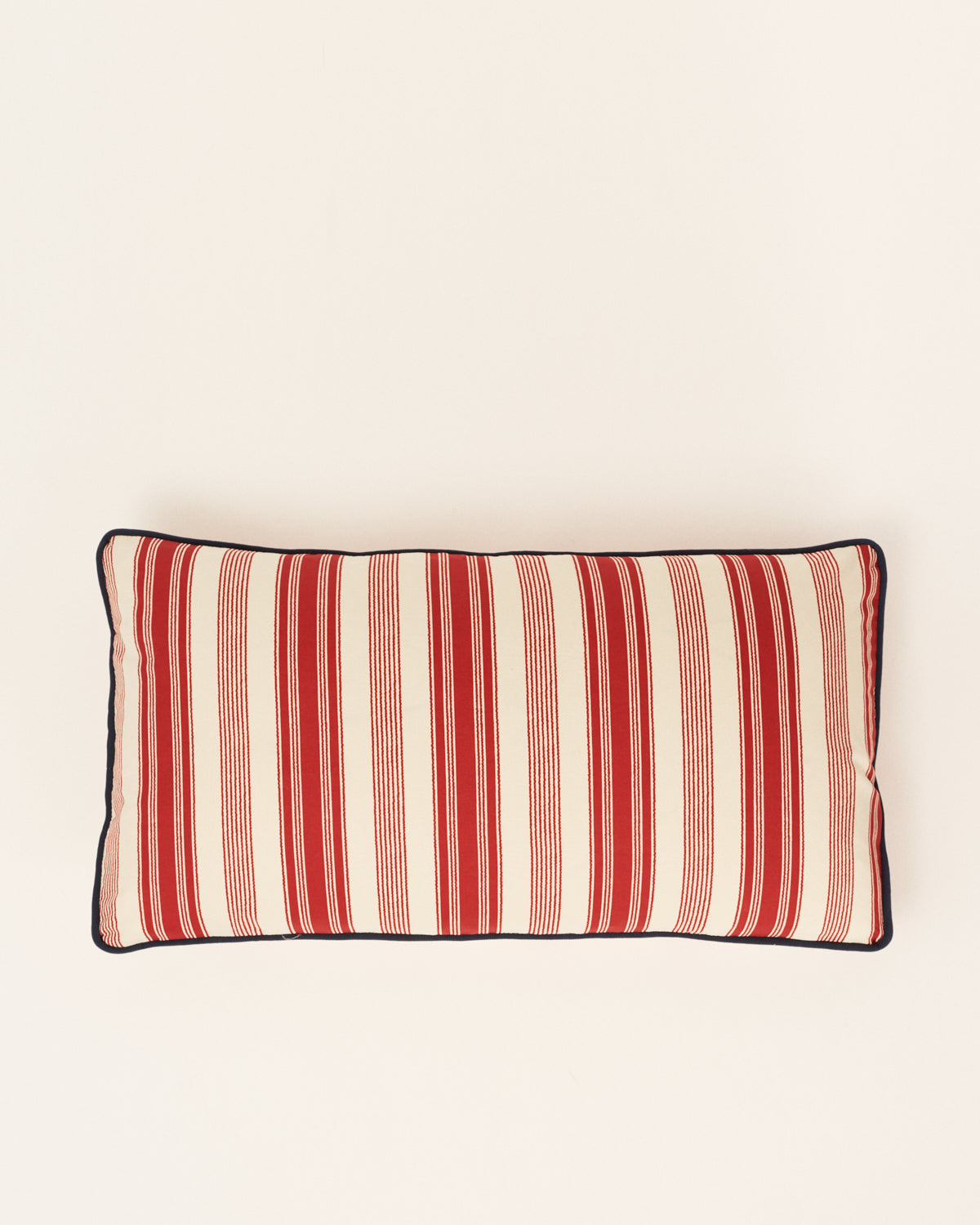 Red striped cushion